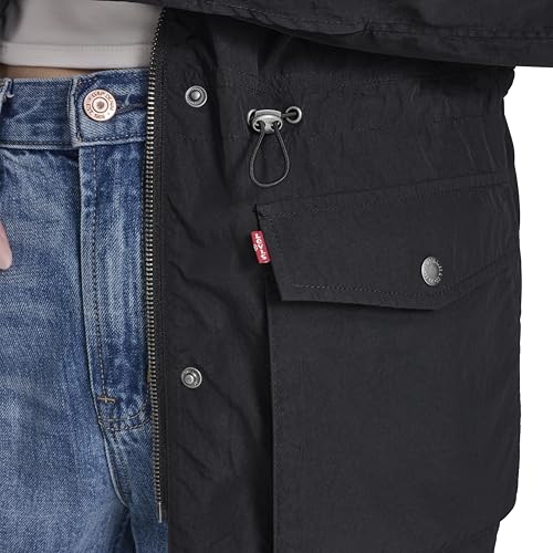 Image of Levi's Women's Cinch-Waist Hooded Rain Anorak