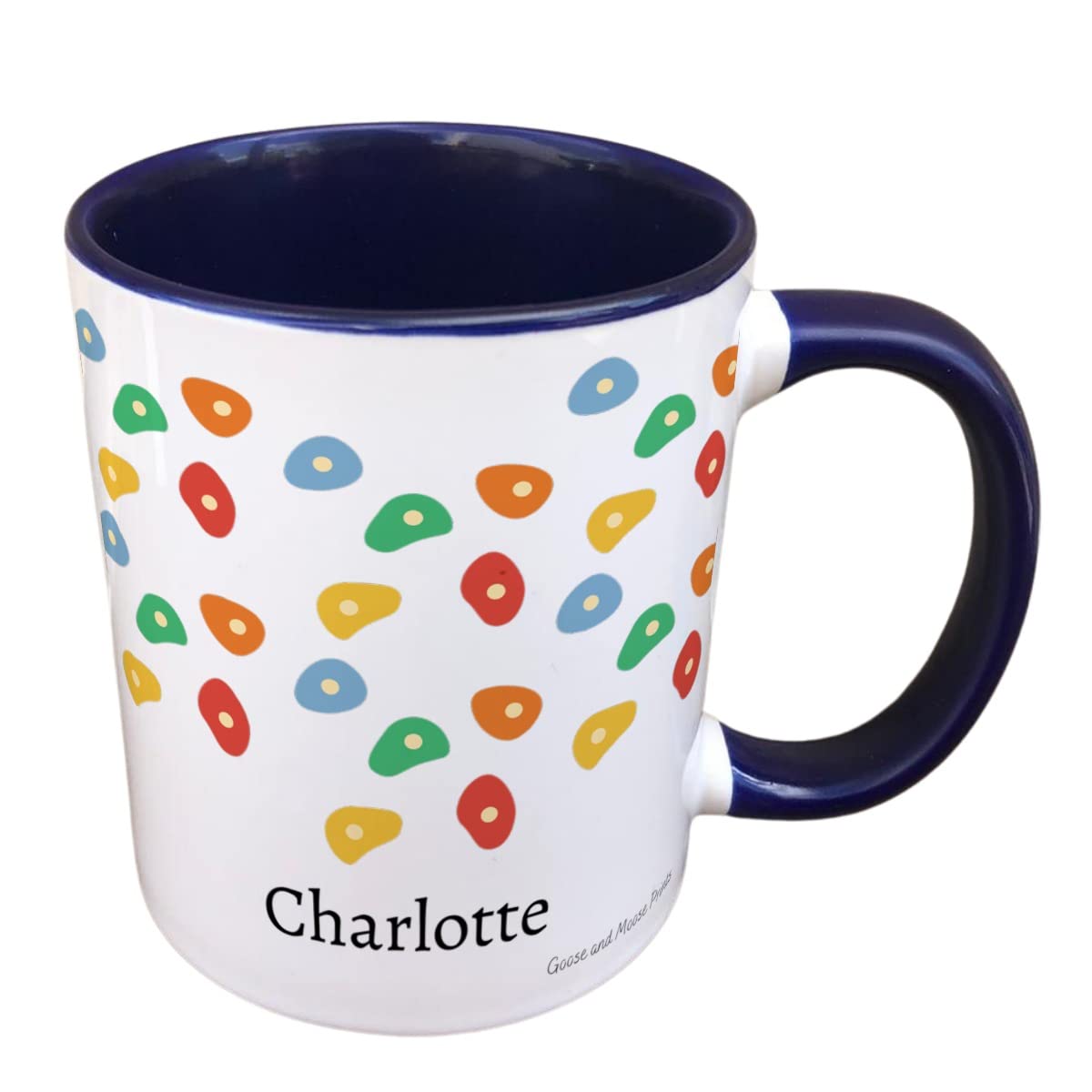Personalised Climbing Holds Mug Gift - Present for Rock Climbing Lovers - Gifts for Climbers - Personalised Hobby Mug - Country Style Mug (Blue)