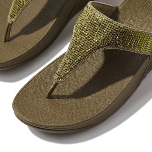 Image of FitFlop Women's Lulu Crystal Embellished Toe-Post Sandals
