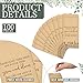 Maitys 101 Pcs Bridal Shower Favors for Guests Wedding Wooden Sign 100 Bridal Shower Seed Packet Self Adhesive Seed Packets for Wedding Party Favors