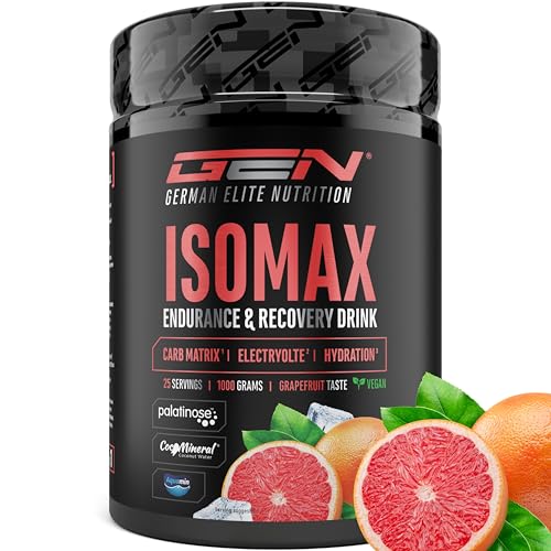 Isomax - 1000g Bebida isotónica en polvo con maltodextrina, glucosa, agua de coco, aminoácidos, electrolitos y vitaminas - Vegano - con Palatinose™, CocoMineral®, Aquamin® (pomelo)