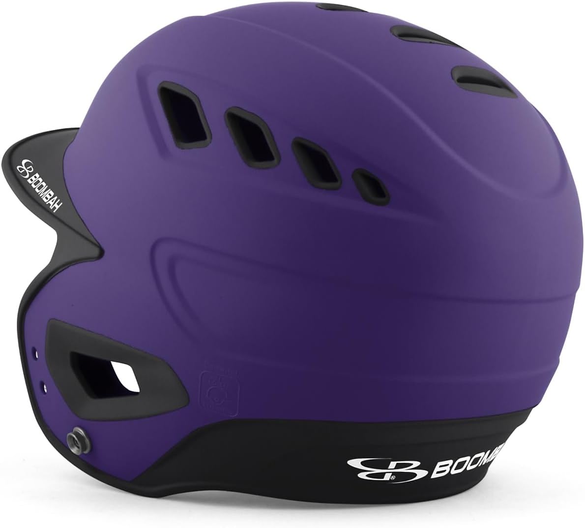 Boombah DEFCON Batting Helmet Purple/Black NOSCAE - Size Senior 7" - 7 3/4"
