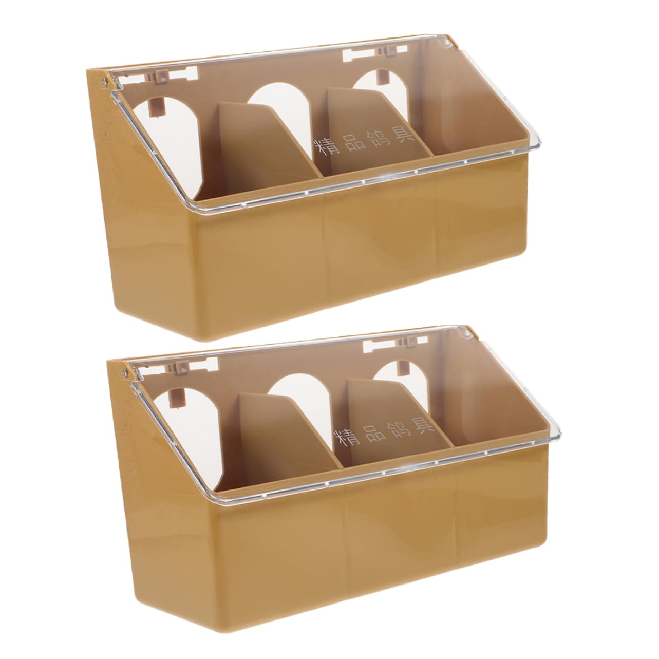 Sosoport Où Deux Trous Mangeoire À Pigeons Cage Tasses Mangeoire À Poulet Abreuvoir À Oiseaux pour Cage À Oiseaux Récipient De Stockage De Nourriture pour