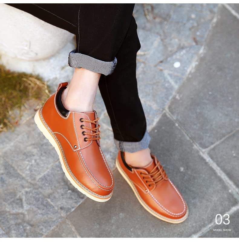 Men's Casual Business Oxford Shoes - Fashionable, Versatile, Slip-Resistant and Durable. Suitable for Outdoor Activities, Offices or Formal Occasions.3