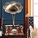 Wooden Vintage Gramophone Record Player, Retro Phonograph Record Players,Audio Turntables Vinyl Music Player,Decorative Gramophone Player with USB Play & Remote Control for Home/Christmas/Party