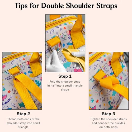 Image of StarAndDaisy Baby Bag for Mother Travel /Diaper Bag for New Born Baby with Light Weight and Potable Design /Diaper Bags for Mom with Multi Compartments, Waterproof Bag with Ultra Soft Fabric.