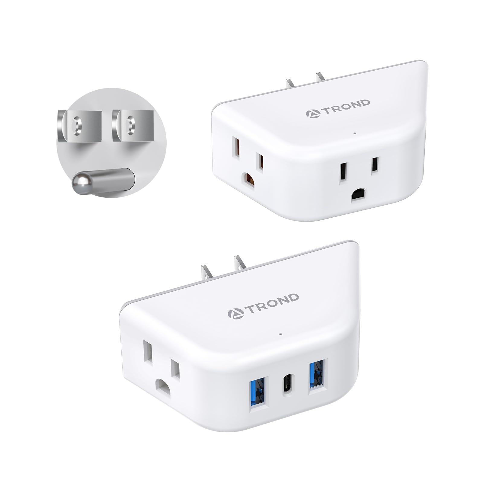 TROND 2-Pack Outlet Extender - Multi Plug Adapter -13 TROND 2-Pack Outlet Extender - Multi Plug Adapter -13