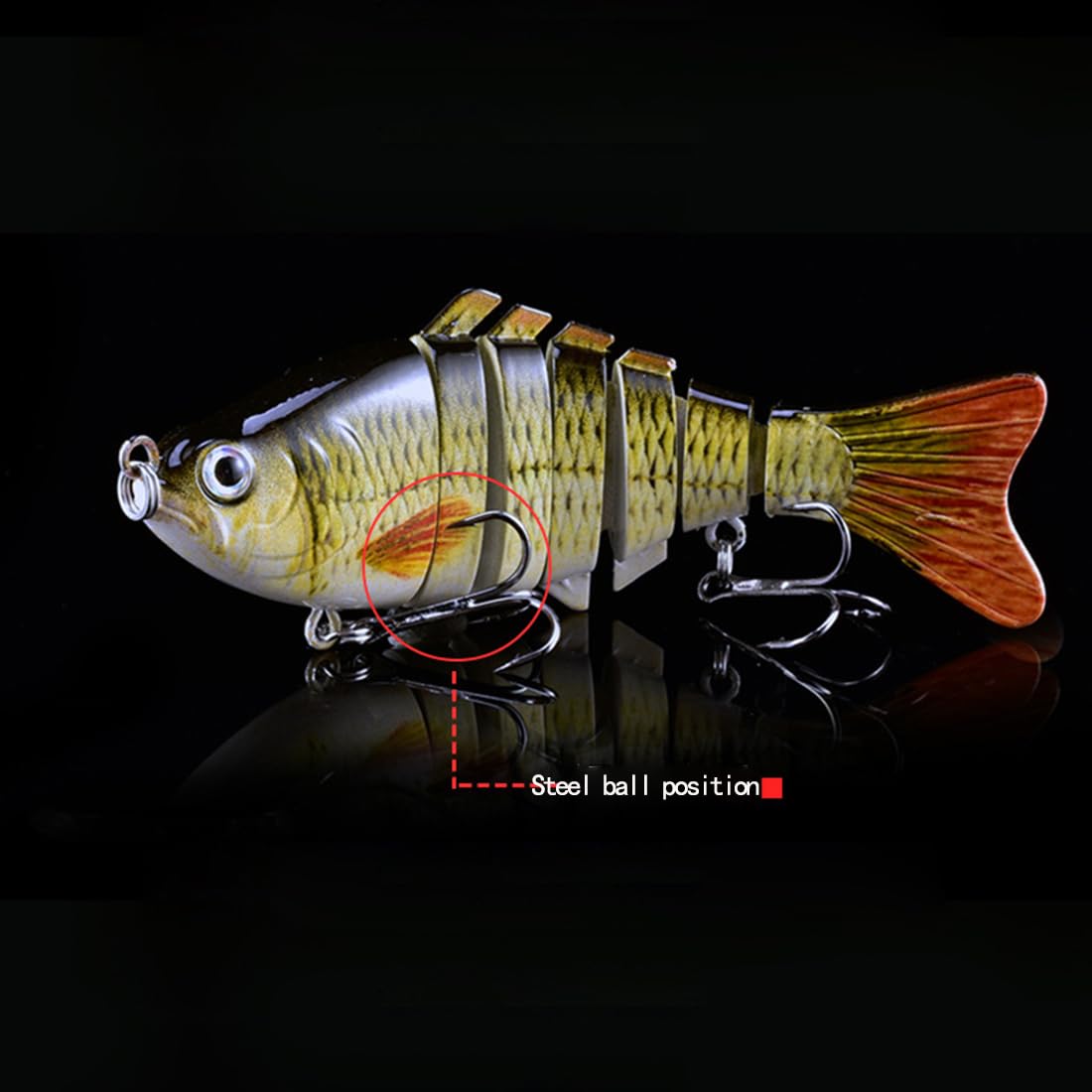 Lot De 3 Leurres De Pêche à Tête Plombée Pour La Pêche Au Bar