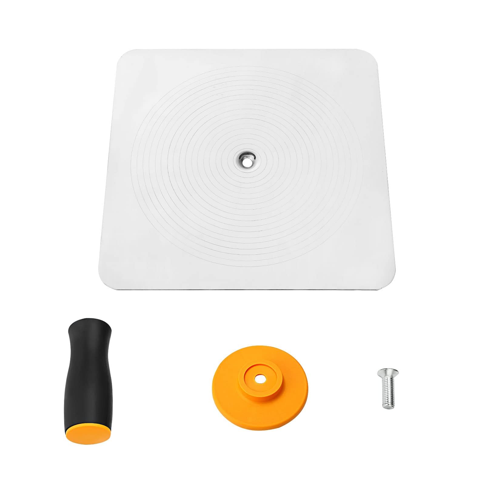 AKOLAFE Lot de 2 Platoir Enduit en Aluminium 300x300mm, Taloche Enduit Professionnelle avec Poignée Ergonomique, Plateau de Plâtrier Robuste pour Enduisage, Maçonnerie et Finition