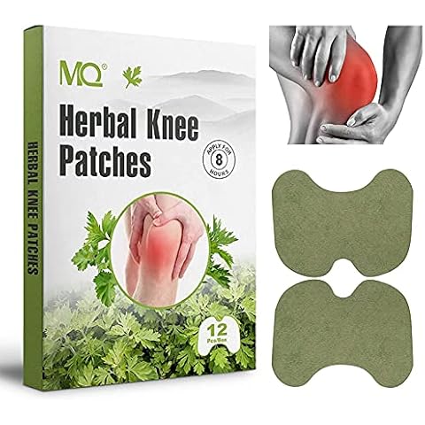 MQ Pain Relief Patches, Knee Pain Relief Plasters, Knee Pain Paste Wormwood Sticker,12PCS Pain Relieving for Neck/Knee/Muscles Joints Pain Cover