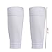 Generic Professional Anti-slip Grip Soccer Socks Set - Sports Socks and Shin Guard Sleeves, Breathable, Athletic, Yoga, All Seasons (white+white)