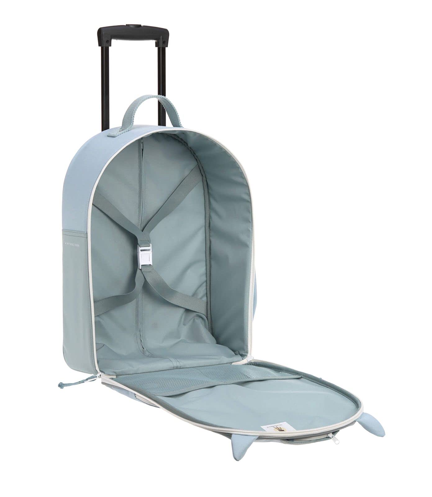 LÄSSIG Kinderkoffer Trolley Reisekoffer mit Teleskopstange und Rollen ab 3 Jahre, 45 cm, 17 L/Trolley About Friends, Lou Armadillo