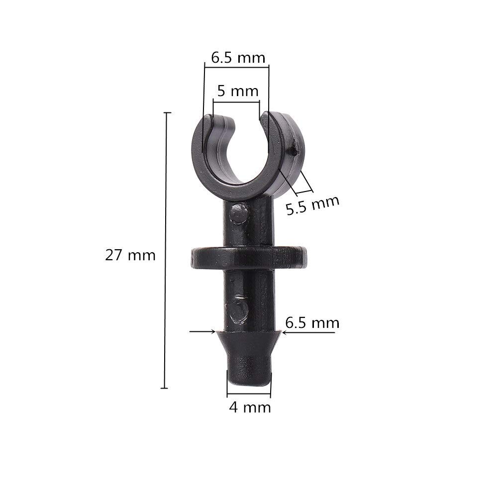 Adaptador de Conector de Manguera, 500 Unidades, 4/7 Mm, Conectores de Extremo de Manguera, Plástico Pe, Tapones de Junta de Sellado Deua, Tapones de Manguera Deua para Riego por Goteo de Jardín