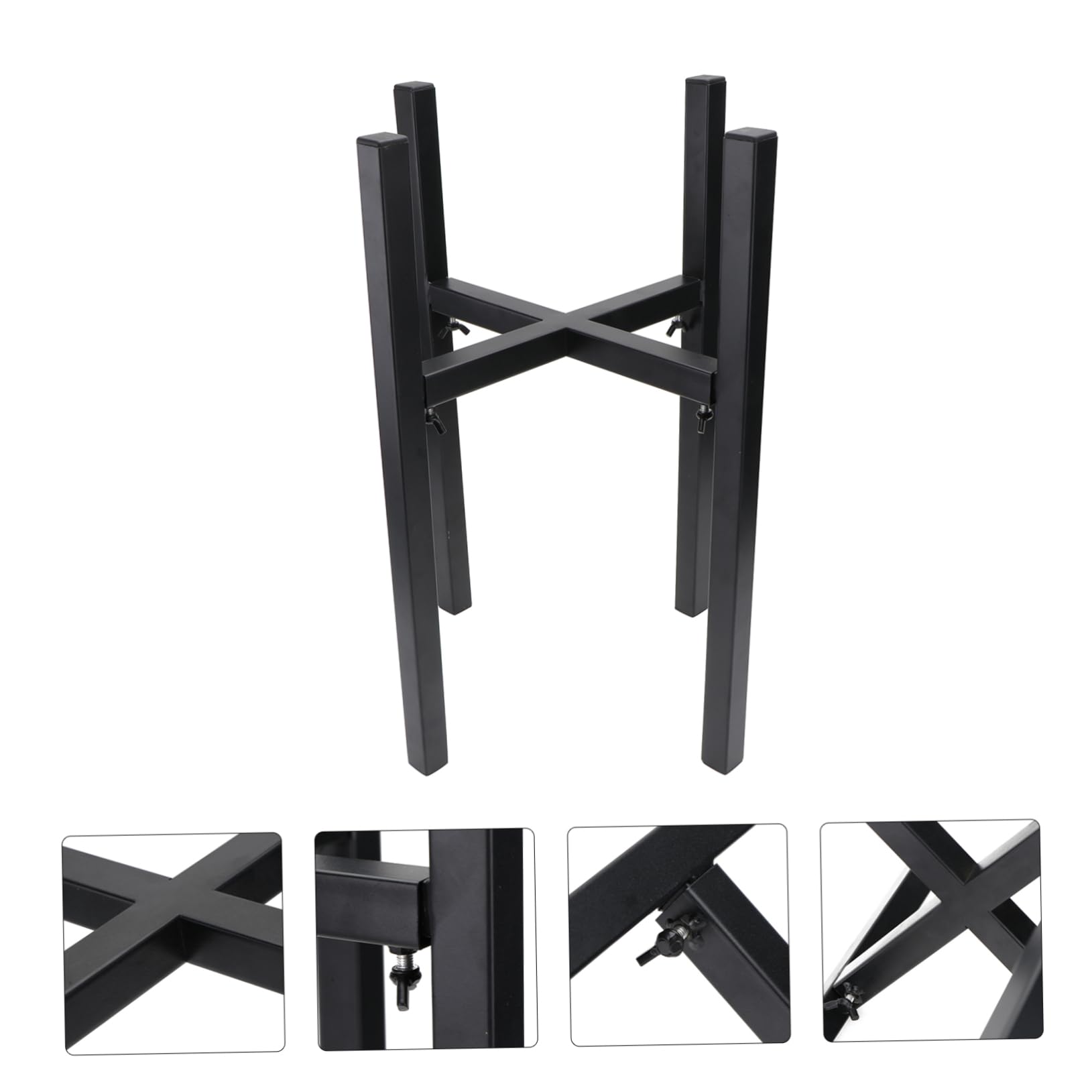Generisch blumenstandGANAZONO 1Stk Kreuz Blumen Topf Regal Pflanzenständer pflanzenschutz Kreuz Blumentopfständer Aufbewahrungsbügel aus Metall Blumenstand gelandeter Topfpflanzenhalter Anlage