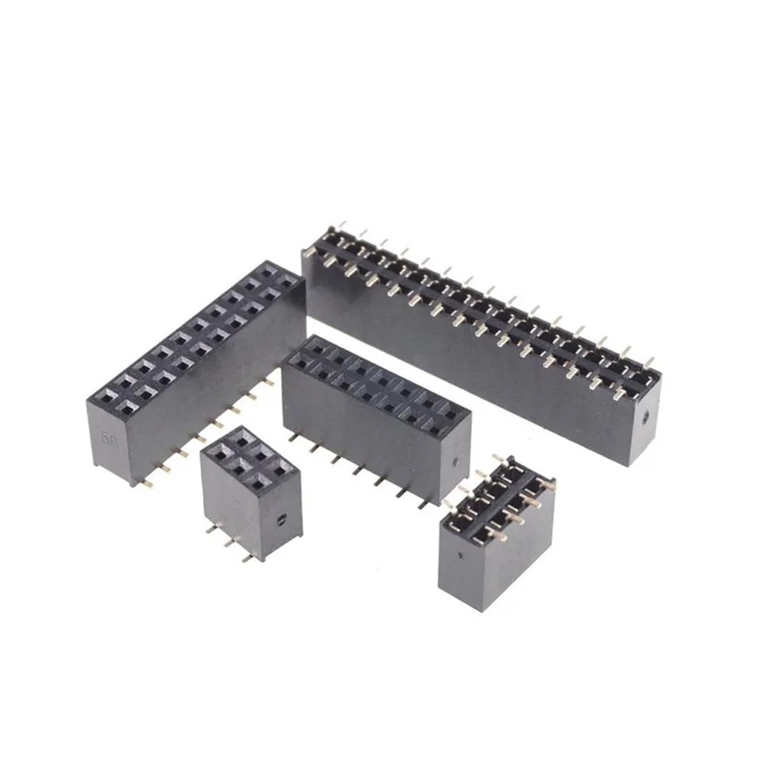 Conector hembra para PCB SMT de 2x9 pines y doble hilera recta 6