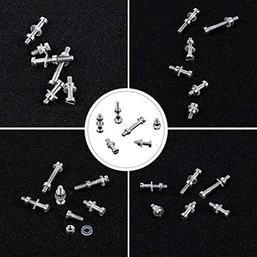 EXCEART Toca-Discos Parafuso Porca de Parafuso de CabeÃ§a de BotÃ£o de AÃ§o InoxidÃ¡vel Parafusos de