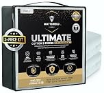 MATTSHIELD Ultimate 3-Piece Kit - Bed Bug-Proof Mattress Protector Full Size - 100% Cotton Terry Surface + 2 Pillow Protectors - Zippered 6-Sided Waterproof Encasement