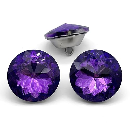 Crystal Glass Buttons - 25MM/1 inch, Sofa Sewing Buttons, Headboard