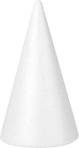 GANAZONO Kit de cono de espuma de Navidad, crea tus propios adornos, juego de cono de manualidades de Navidad para decoración de árbol de Navidad,