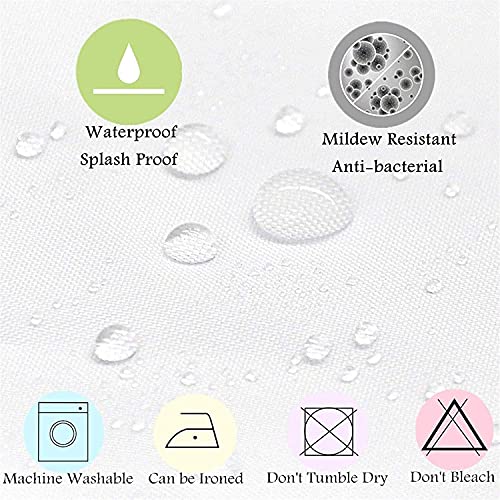 SMchwbc Duschvorhang 180x200 180x180 BTS Bangtan Boys Pink Rot Bunt Badezimmerteppich 4-teiliges Set, Shower Curtains Wasserdicht, Dekorieren Sie Ihr Badezimmer (5,180 x 180 cm) – Bild 8