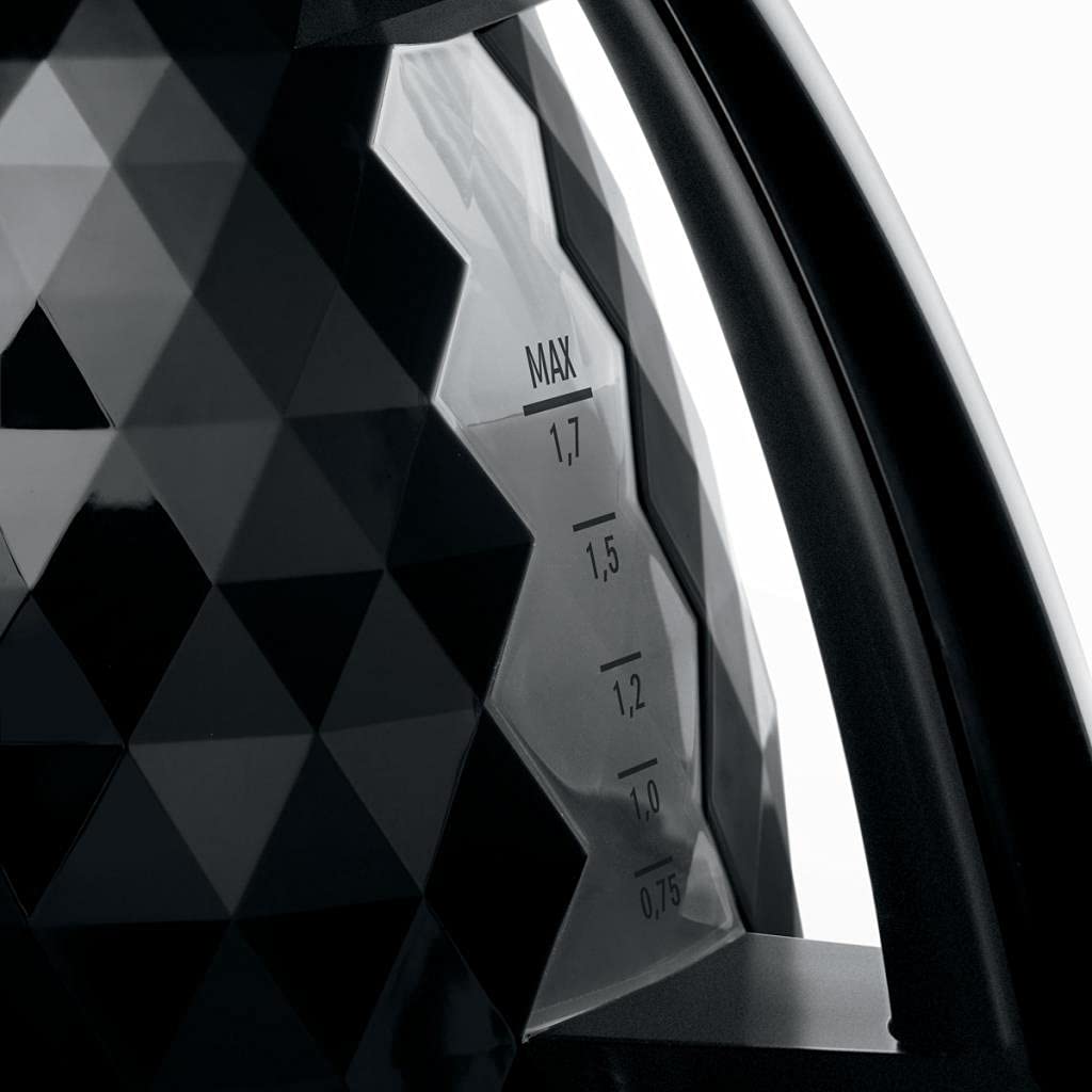De'Longhi Brillante KBJ 2001.BK - Tetera eléctrica, 2000 W, 1.7 L, plástico, negro