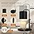 zukakii Candle Warmer Lamp Adjustable Height Dimmable with Timer Large Jar Candles Compatible - No Flame Scented Wax Warmer with 2 Bulbs - Mothers Day Gift - Black