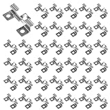Dagran 150 Stück WPC Terrassendielen Clips 7,5 mm Edelstahl Befestigungsclips WPC Fliesen Clips Klammer Dielen Clip Bretter Anfang/Endklammer für Montage Bambusholzboden Massivholzplatten (Silber)