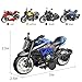 OUFOTAT 4-Pack Pull-Back Motorcycles with Lights & Sounds | Durable Metal/Plastic Toy Bikes for Ages 3+ | Motorcycle Collection Gift Set