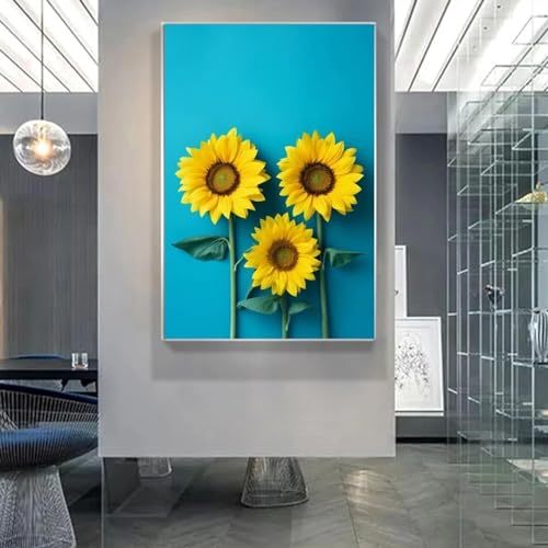Toile GoldenSunflower XINBAO affiche murale salon moderne 60x90
