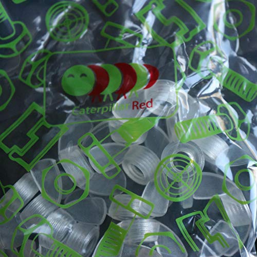 20x Dadi a Farfalla M5 Trasparenti Acrilici, Viti