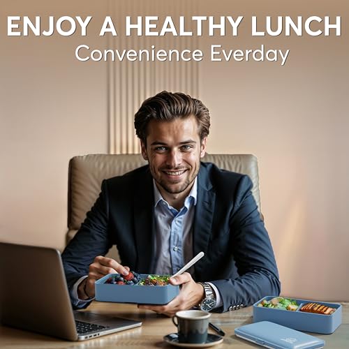 Image of Umami Bento Box Adult, Leakproof, All-in-1 Lunch Containers for Adults