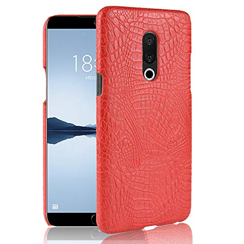 Compatible con Meizu 15 Funda,Funda Protectora para teléfono 2 en 1 (PC+Piel) Red