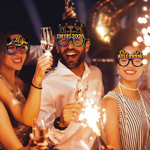 Happy New Year’s Eve Glasses 2026 - Pack Of 16 | New Year’s Eve Party Supplies 2026 | Happy New Year Glasses 2026, Happy New Year Decorations 2026 | New Year’s Glasses, New Year’s Eve Decorations - Image 6