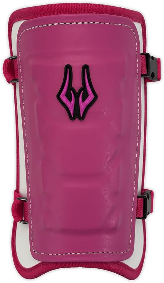 AEGIS Baseball Batter Leg Guard, Shin & Foot Protector for Adults, Pink | White
