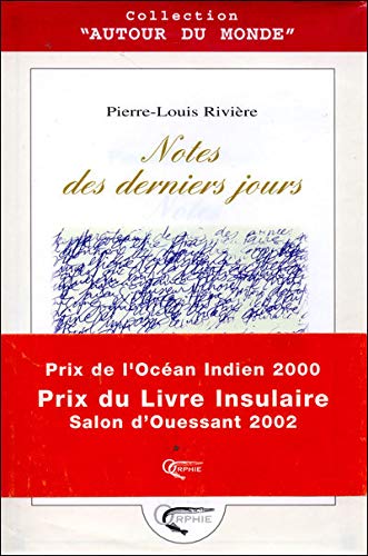 Notes des derniers jours