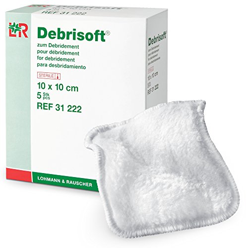 Lohmann&Rauscher-41093 Lohmann & Rauscher Debrisoft Debridement Pads, Wound Bed Preparon Pads, 100% Unbleached Monofilament Polyester, Box Of 5, 4" X 4" #TOP16