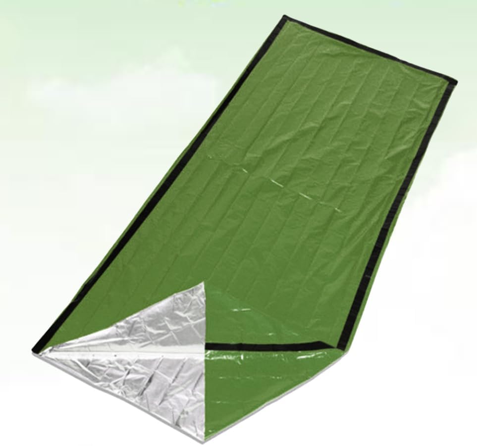 Milisten Camping Gear Compact Emergency Sleeping Bag Pe Thermal Survival Bag for Winter Lightweight Multi-Purpose