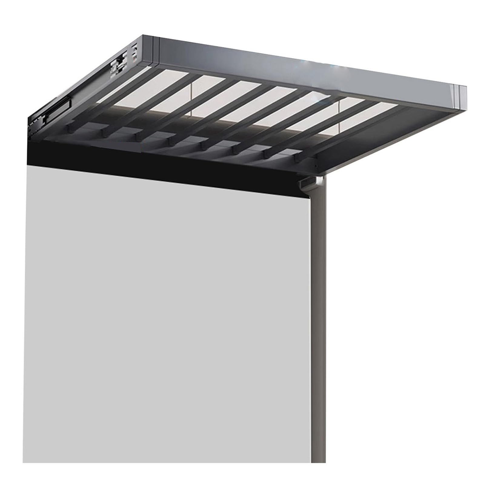 SWENEEN Drawer-Type Balcony Trouser Drawer,Built-In Closet Pullout Basket Above Washing Machine,For Drying Clothes After Washing,Color 1-54x66-71cm