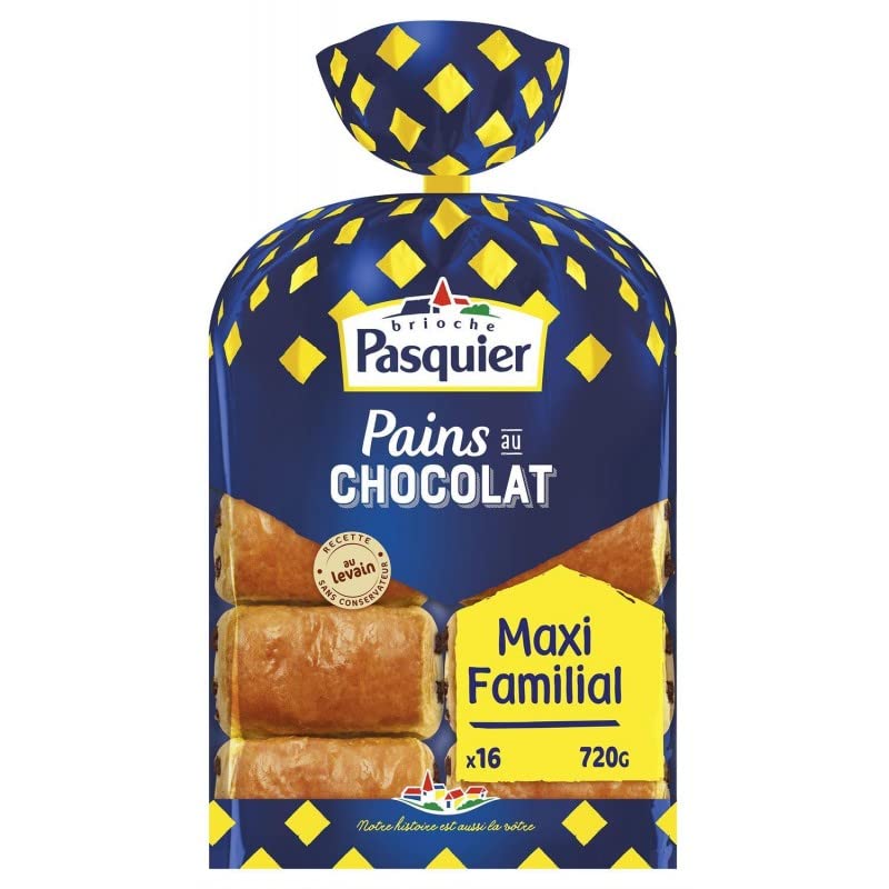 Brioche Pasquier - Pane al cioccolato 720 g - (3 pezzi)