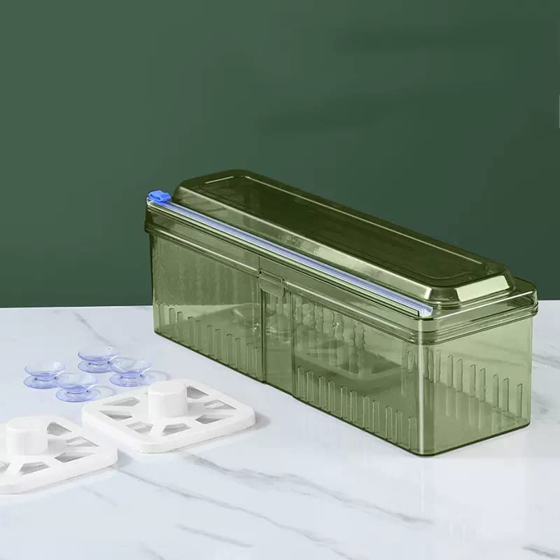Dispensador de film con cortador deslizante para organizar y envasar alimentos en casa 3