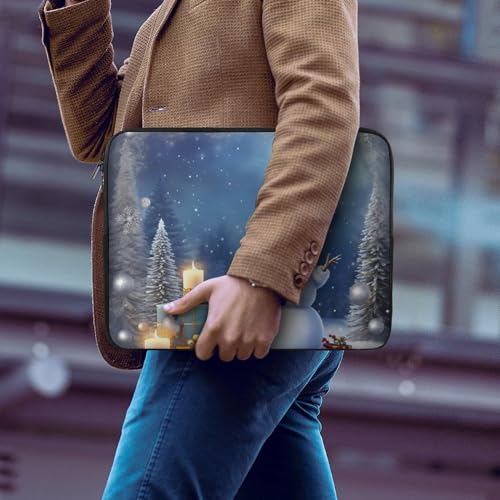 Funda para portátil 13 pulgadas diseño navideño muñeco nieve miniatura 6
