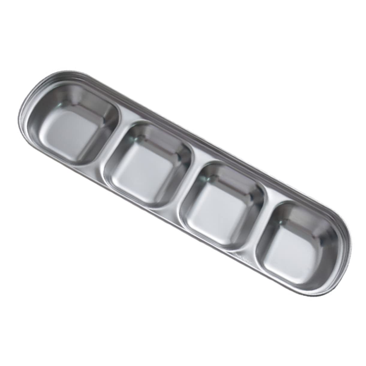 NAMOARLY Sauce Dish Sauce Cup Fruit Bowl Seasoning Dish Seasoning Plate Dishes Compartment Sauce Plate Restaurant Chip Dip Bowl Divided Bowls Vinegar Dish Sauce Bowl Silver Stainless Steel