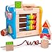rolimate Multi-function Preschool Early Educational Development Wooden Puzzles Toy Box, Best Christmas Gift Toy for Age 3 4 5 Child Kids Toddlers Baby Boys Girls ( Activity Centers Game)