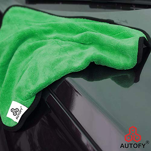 Image of Autofy [Pack of 6 Multipurpose Microfiber Cleaning Towel Cloth 800 GSM Highly Absorbent Dust Towels for All Vehicles Bikes Cars Glass Kitchens (40cm x 40cm Multicolour)