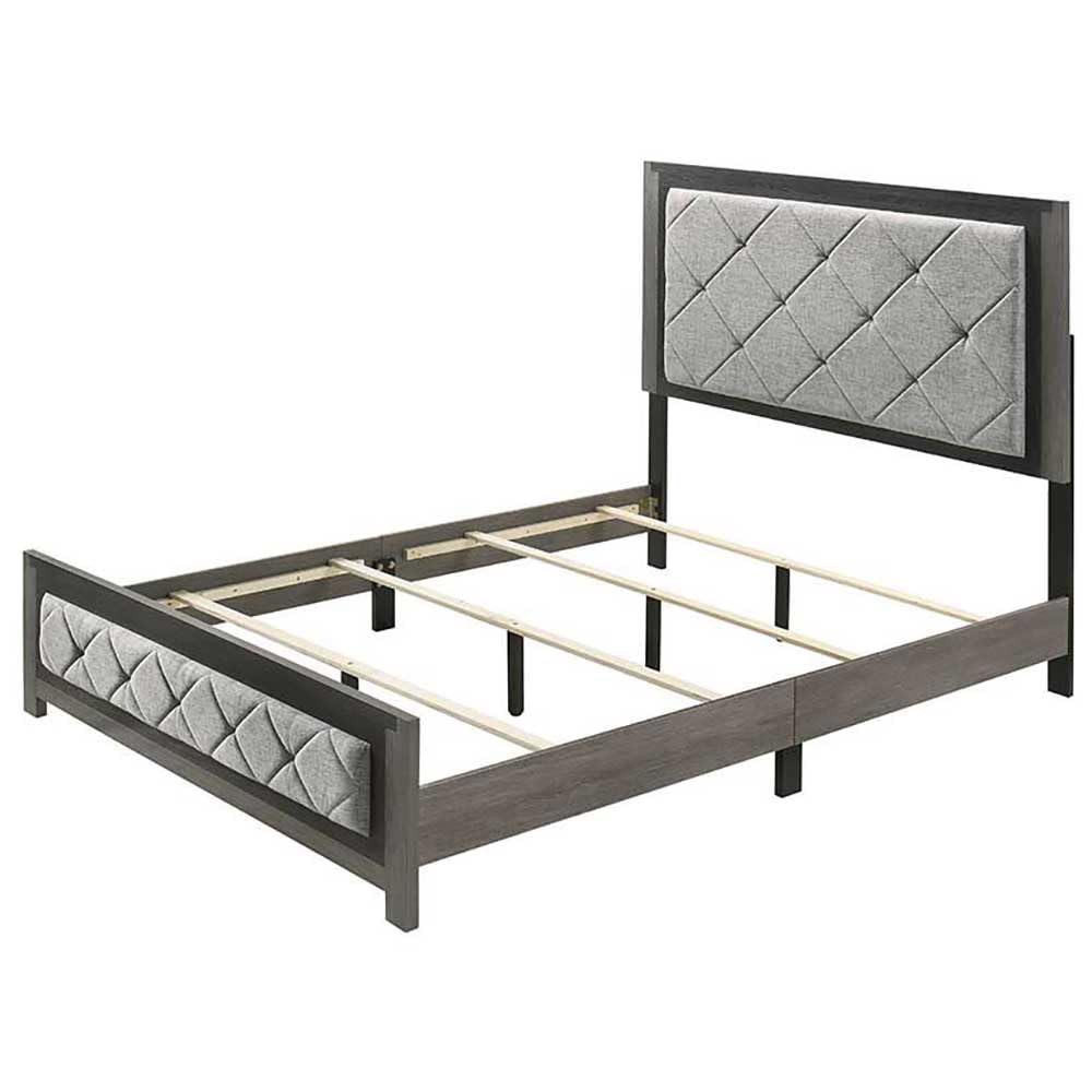 Amazon.com: Acme Casimiro Transitional Wood and Fabric Upholstered
