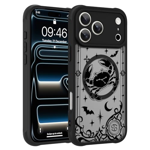 Coque iPhone 17 Pro Max compatible MagSafe motif Cancer anti-choc