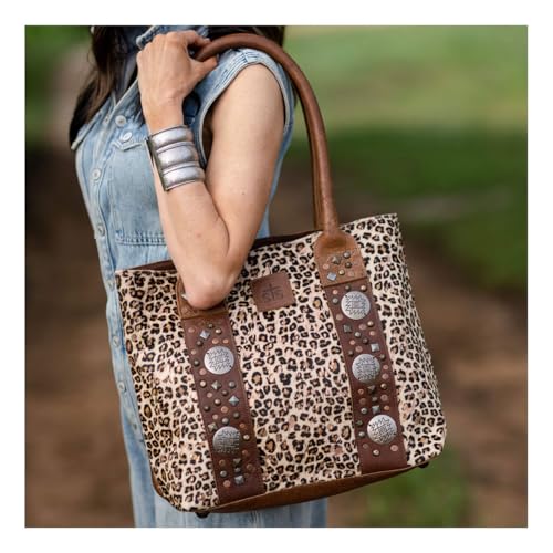 Bolso Tote con Estampado Leopardo Great Plains miniatura 2