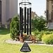 ASTARIN Windchimes in Memory of a Loved (30 inch) Chimes for Outdoors Clearance with 5 Aluminum Tuned Black Tubes, Memorial Wind Chimes Bereavement Gift Decoration for Home, Garden,Patio,Backyard.