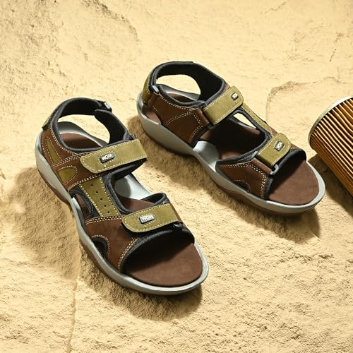 Image of Centrino Sandals for Men | Stylish Men's Casual Sandal for Office & Travel | Comfortable Sandals with Grip Insole & Quality (8143)