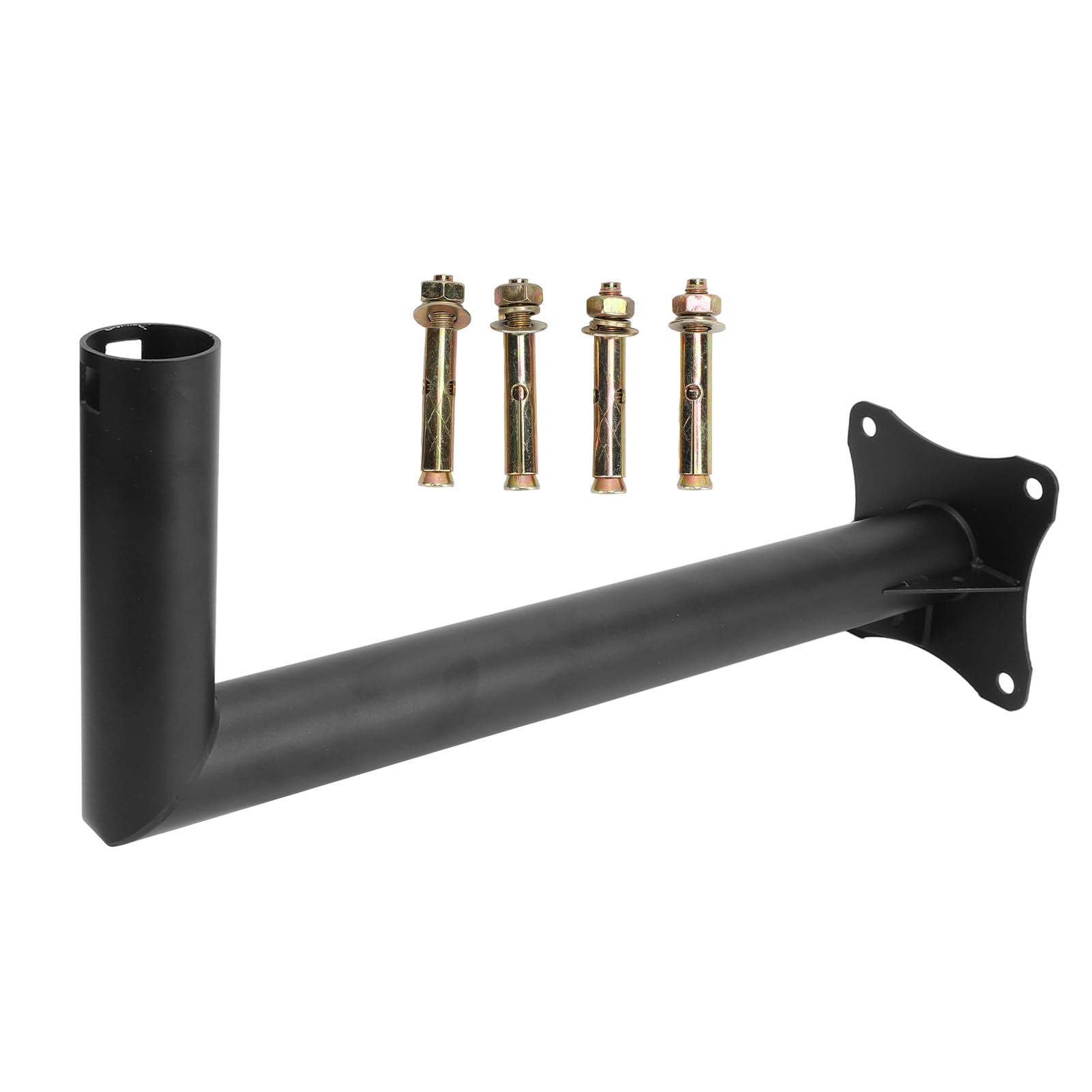 KIT DE Montage Mural sur Le Toit pour ANTENNE Satellite Coupe-Vent KIT Internet V2 Noir
